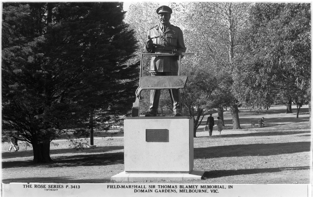 Fieldmarshall Sir Thomas Blamey Memorial, In Domain Gardens, Melbourne, Vic, Melbourne City (1920–54)
