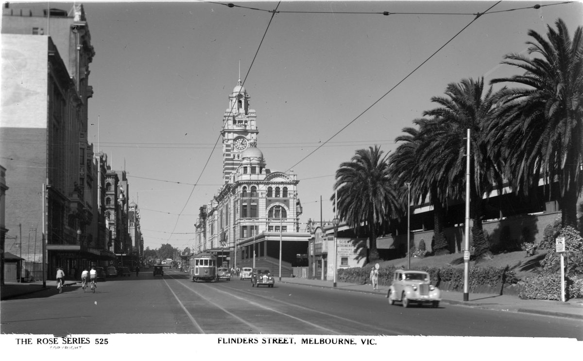 Flinders Street, Melbourne, Vic, Melbourne City (1920–54)