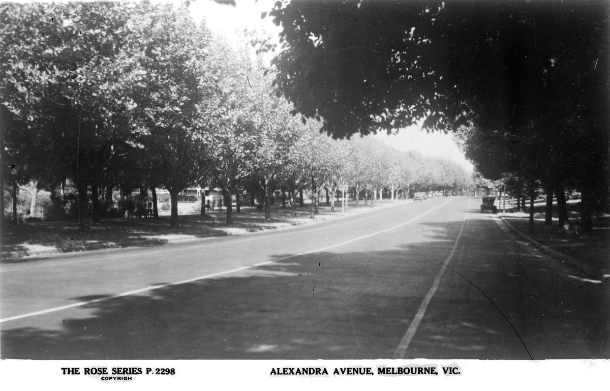 Alexandra Avenue, Melbourne, Vic, Melbourne City (1920–54)