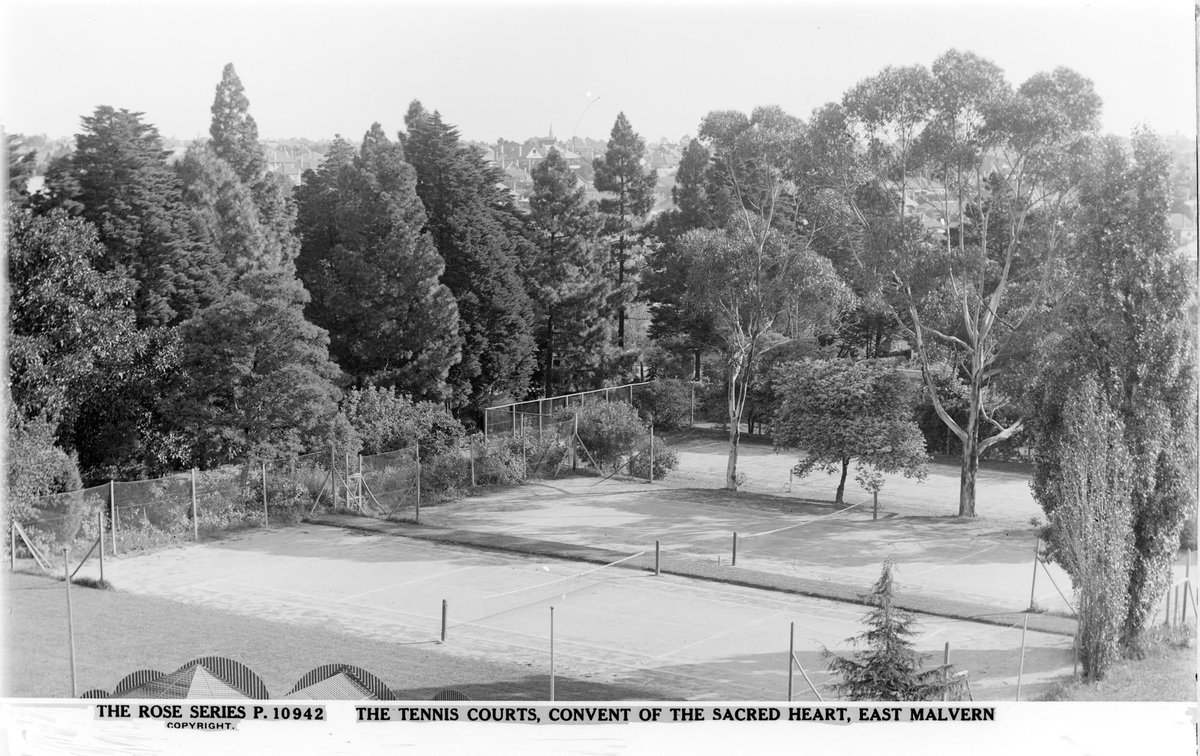 THE TENNIS COURTS, CONVENT OF THE SACRED HEART, EAST MALVERN, Malvern East (1920–54)