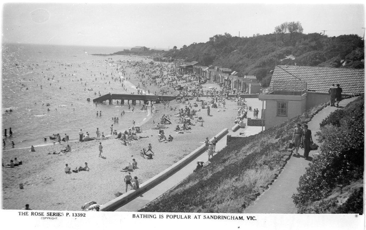 BATHING IS POPULAR AT SANDRINGHAM, VIC (1920–54)