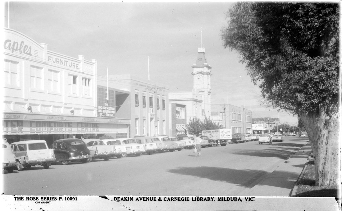 DEAKIN AVENUE & CARNEGIE LIBRARY, MILDURA, VIC (1920–54)