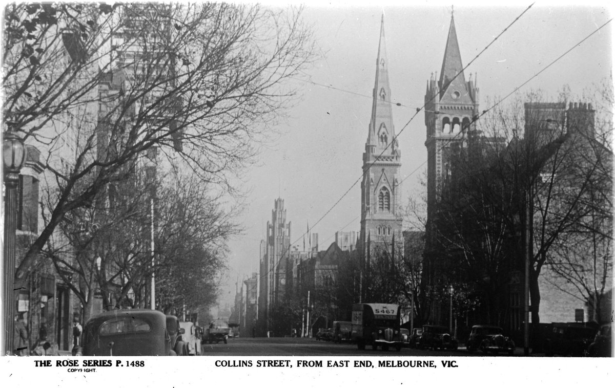Collins Street, From East End, Melbourne, Vic, Melbourne City (1920–54)