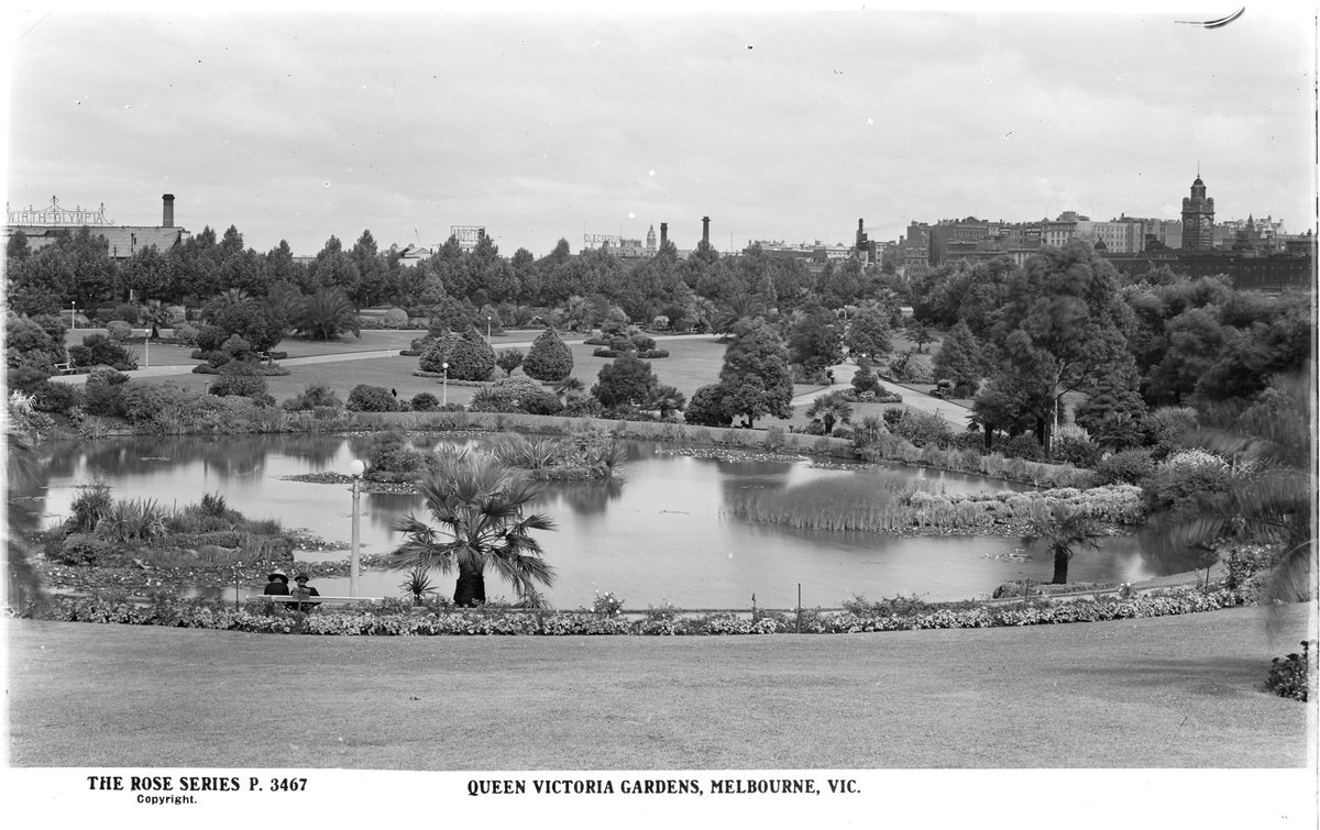 Queen Victoria Gardens, Melbourne, Vic, Melbourne City (1920–54)