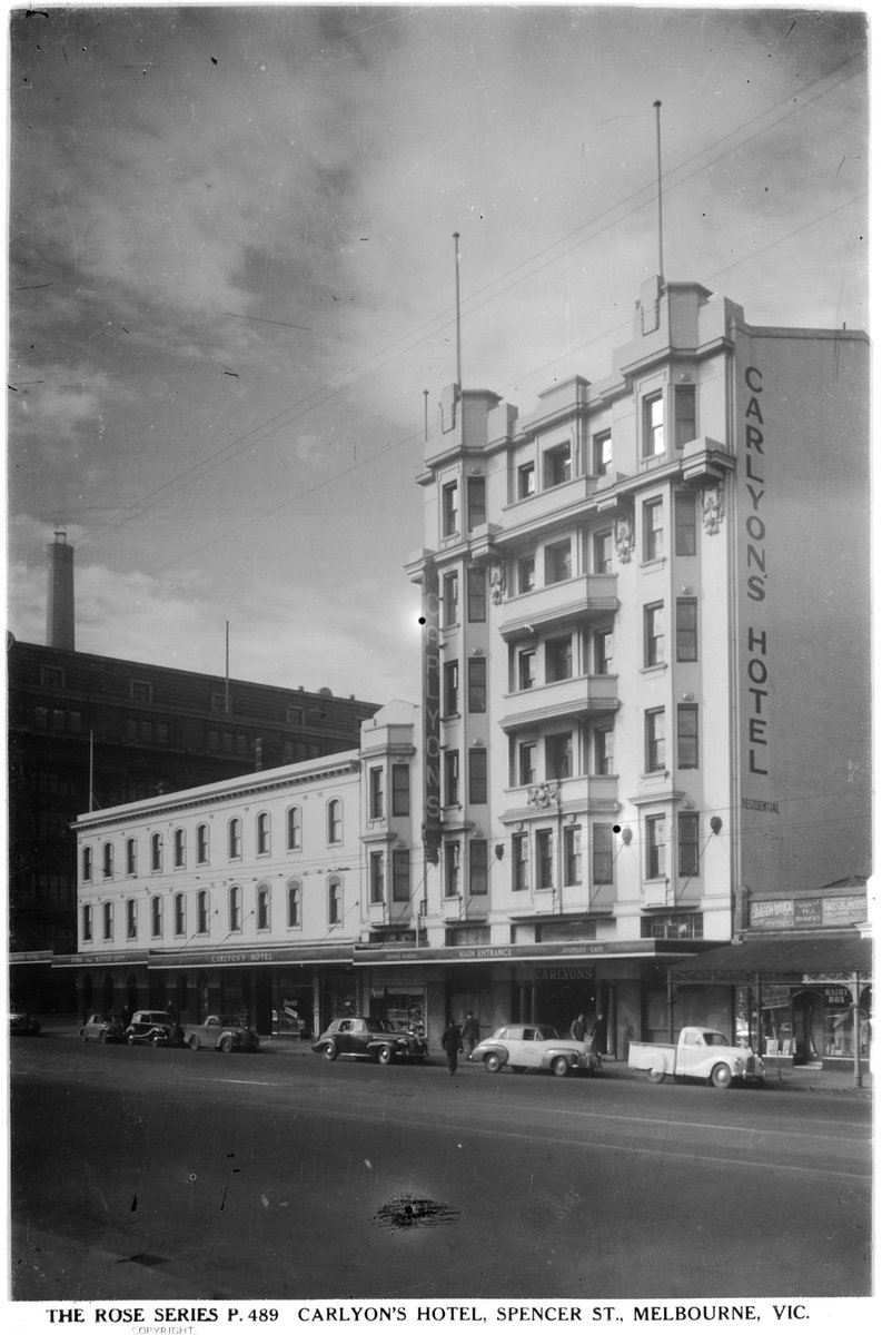 CARLYON'S HOTEL, SPENCER ST., MELBOURNE, VIC, Melbourne City (1920–54)