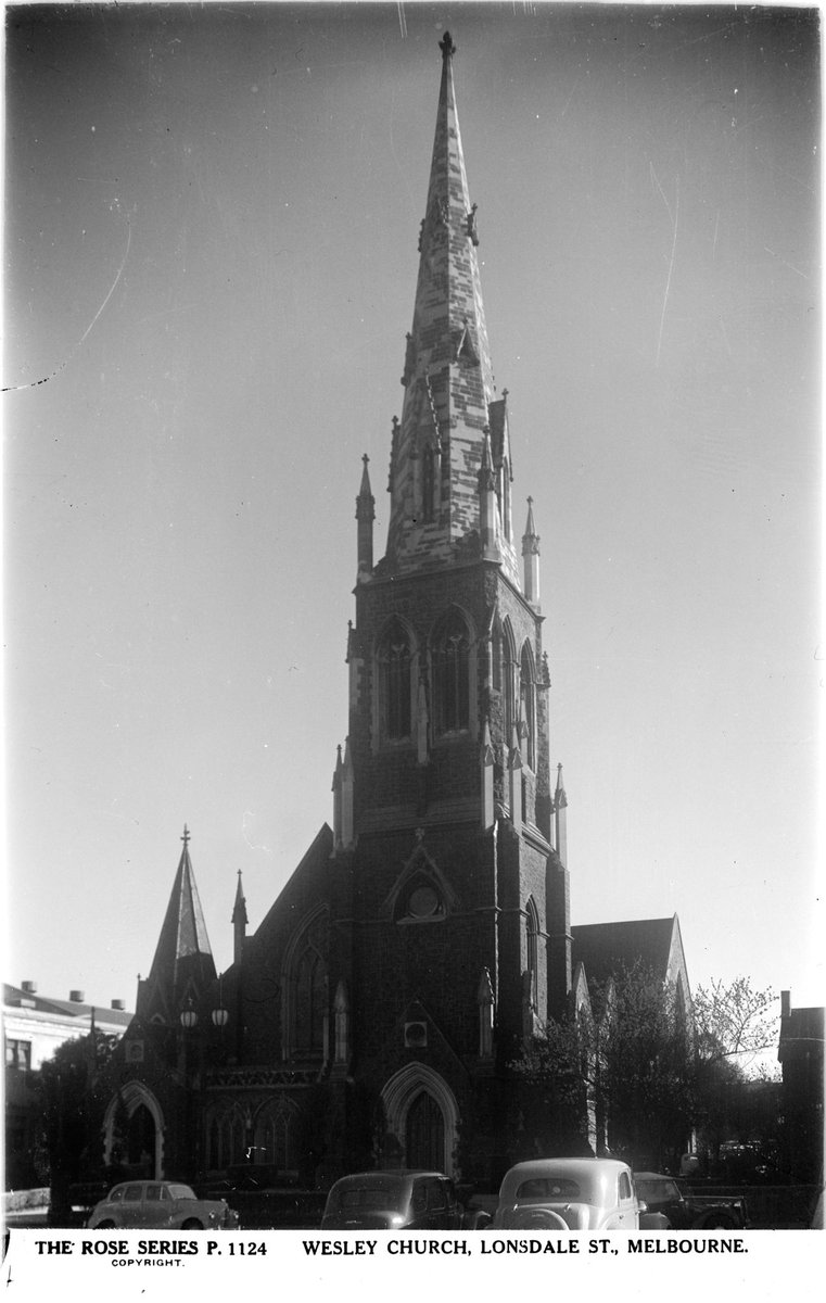Wesley Church, Lonsdale St., Melbourne, Melbourne City (1920–54)