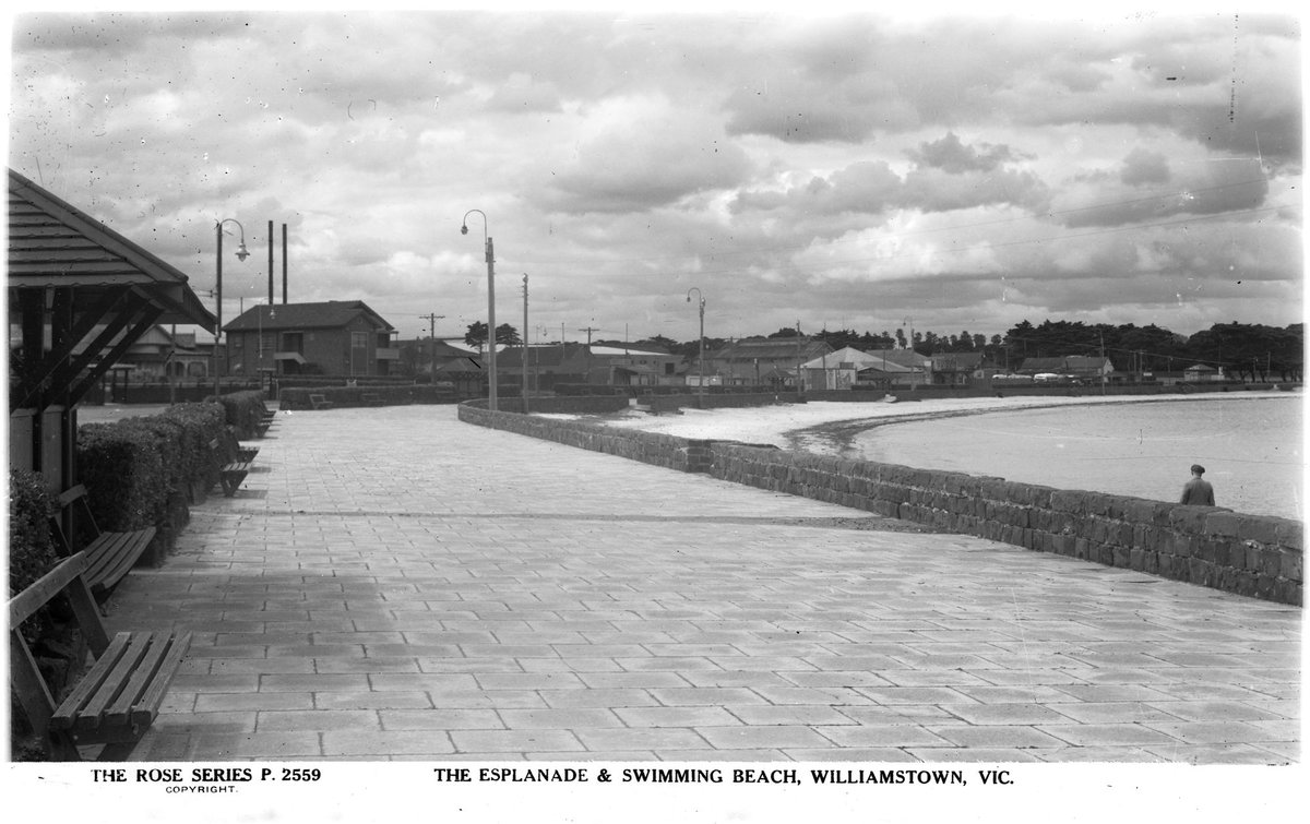 The Esplanade & Swimming Beach, Williamstown, Vic (1920–54)