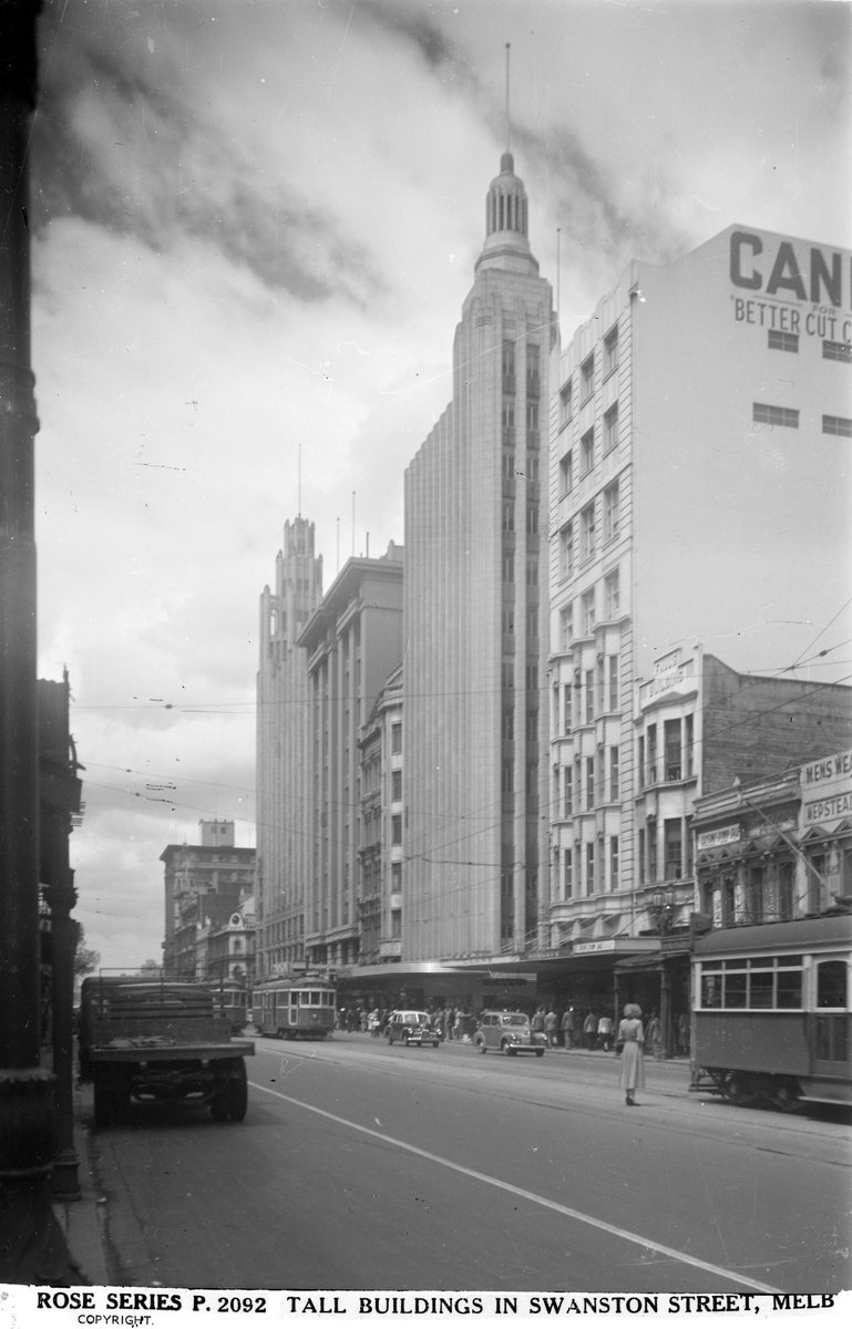 Tall Buildings In Swanston Street, Melb I.E. Melbourne, Melbourne City (1920–54)