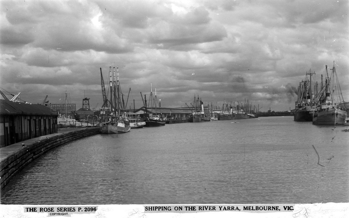 Shipping On The River Yarra, Melbourne, Vic, Yarra River (1920–54)