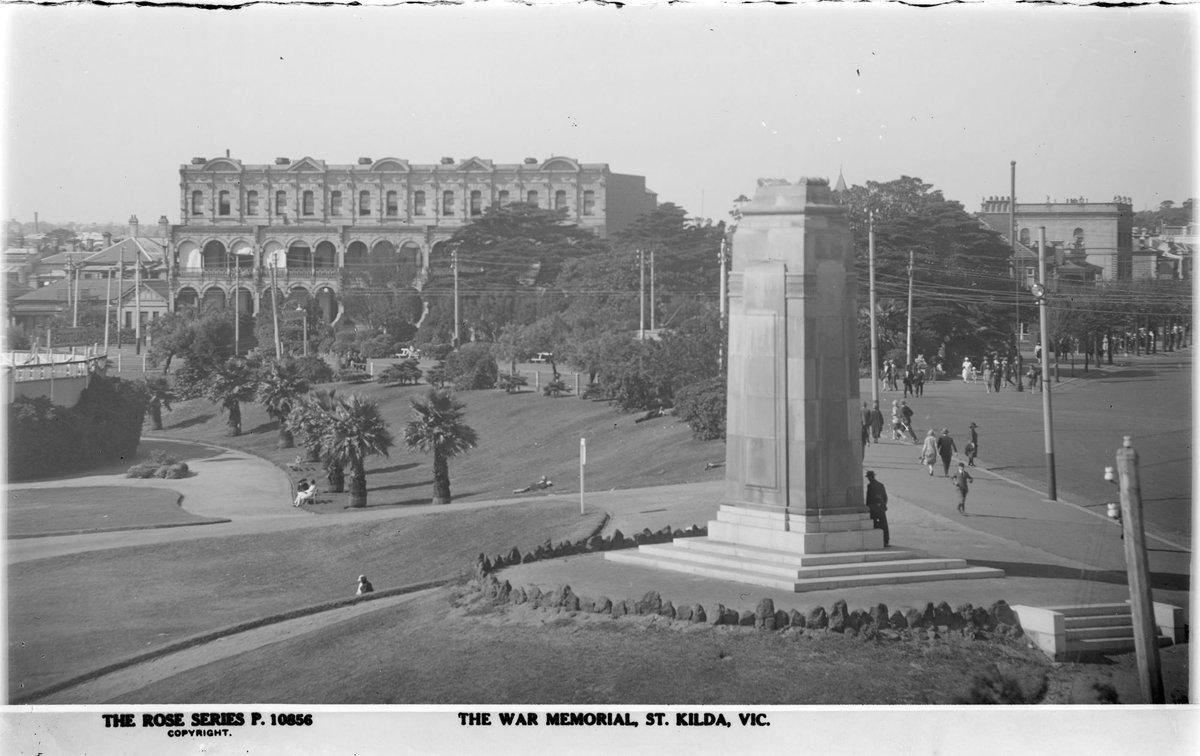 THE WAR MEMORIAL, ST. KILDA, VIC, St Kilda (1920–54)