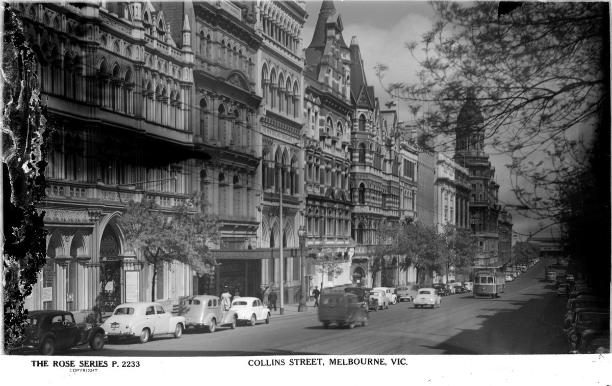 Collins Street, Melbourne, Vic, Melbourne City (1920–54)
