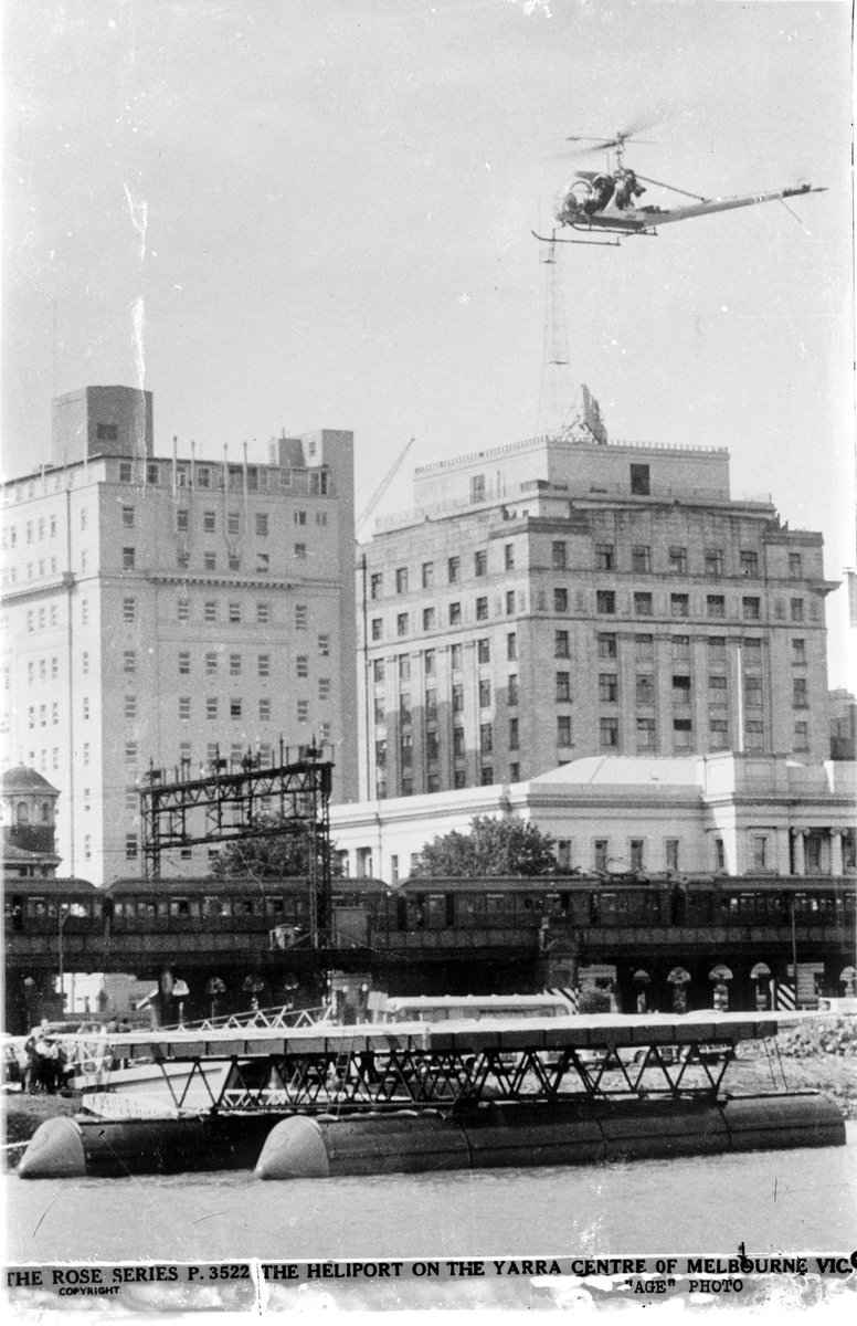 The Heliport On The Yarra, Centre Of Melbourne, Vic, Yarra River (1920–54)