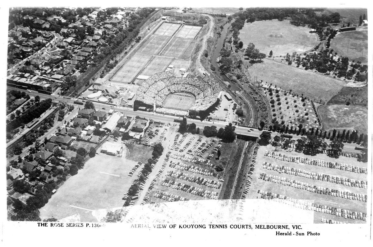 AERIAL VIEW OF KOOYONG TENNIS COURTS, MELBOURNE, VIC (1920–54)