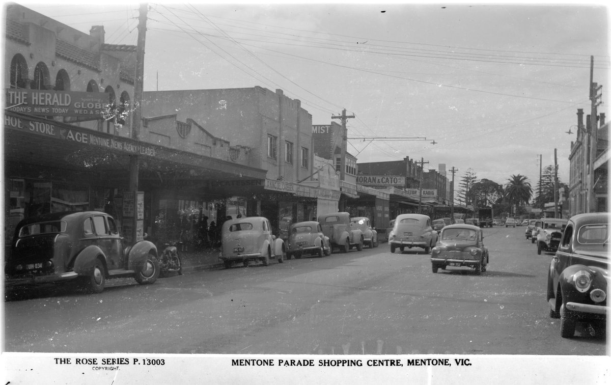 MENTONE PARADE SHOPPING CENTRE, MENTONE, VIC (1920–54)