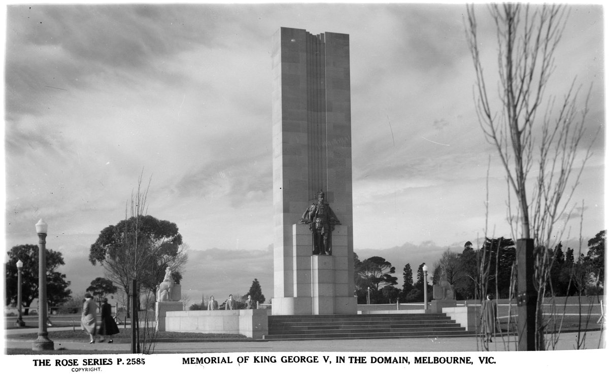 Memorial Of King George V, In The Domain, Melbourne, Vic, Melbourne City (1920–54)