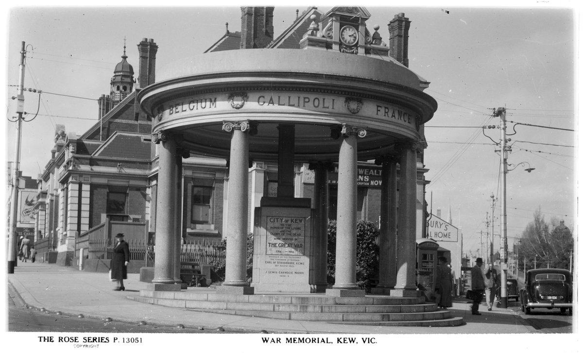 WAR MEMORIAL, KEW, VIC (1920–54)