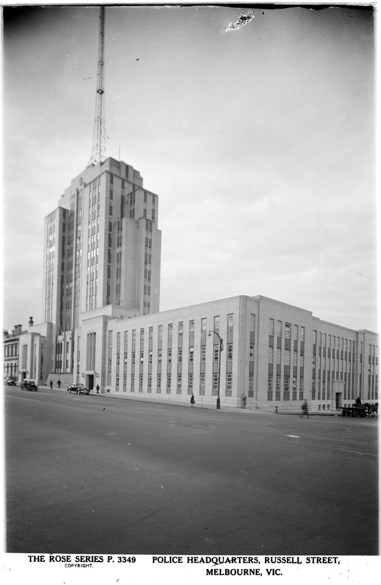 Police Headquarters, Russell Street, Melbourne, Vic, Melbourne City (1920–54)