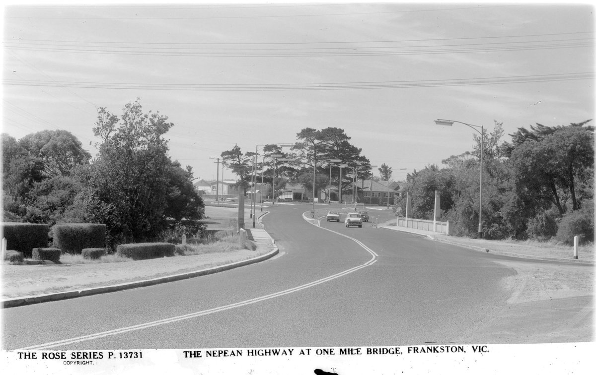 THE NEPEAN HIGHWAY AT ONE MILE BRIDGE, FRANKSTON, VIC (1920–54)