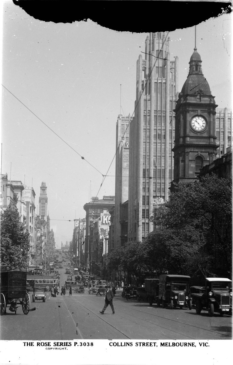 Collins Street, Melbourne, Vic, Melbourne City (1920–54)
