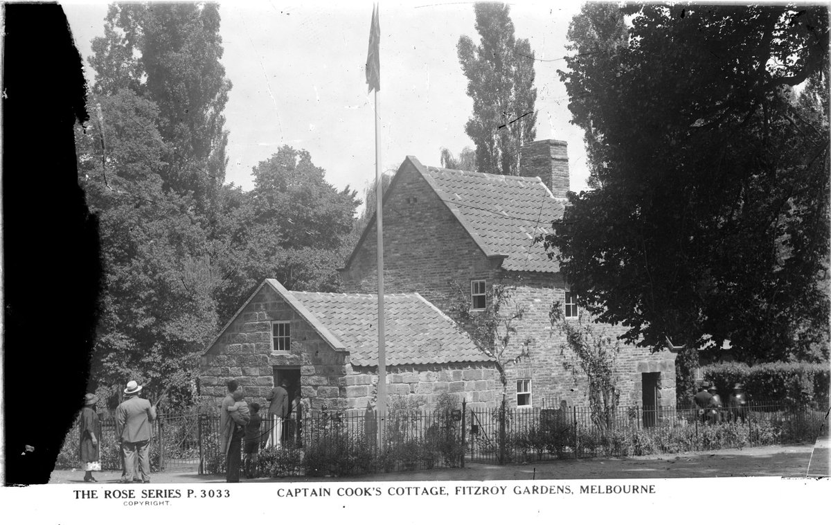 Captain Cook's Cottage, Fitzroy Gardens, Melbourne, East Melbourne (1920–54)