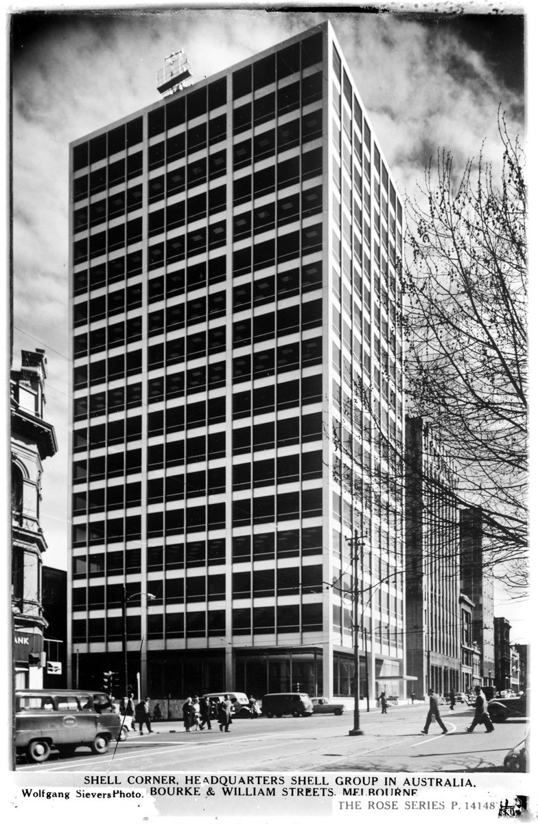SHELL CORNER, HEADQUARTERS SHELL GROUP IN AUSTRALIA, BOURKE & WILLIAM STREETS, MELBOURNE, Melbourne City (1920–54)