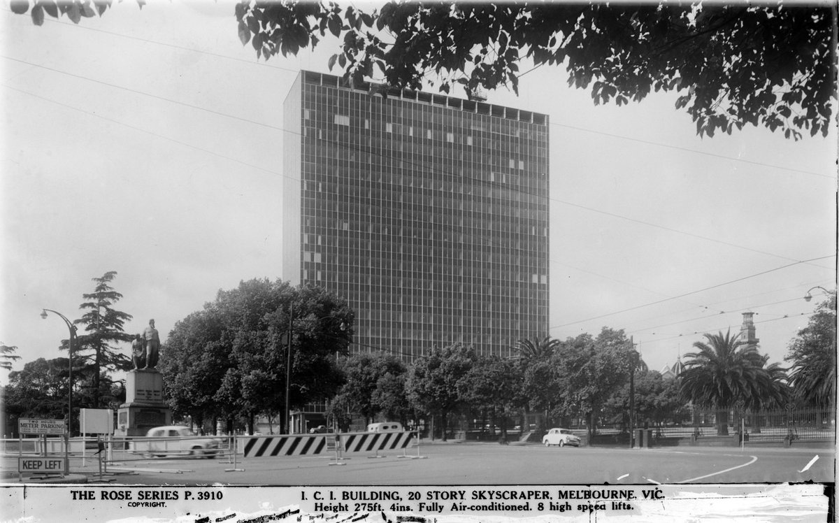 I.C.I. BUILDING, 20 STORY [i.e. storey] SKYSCRAPER, MELBOURNE, VIC (1920–54)