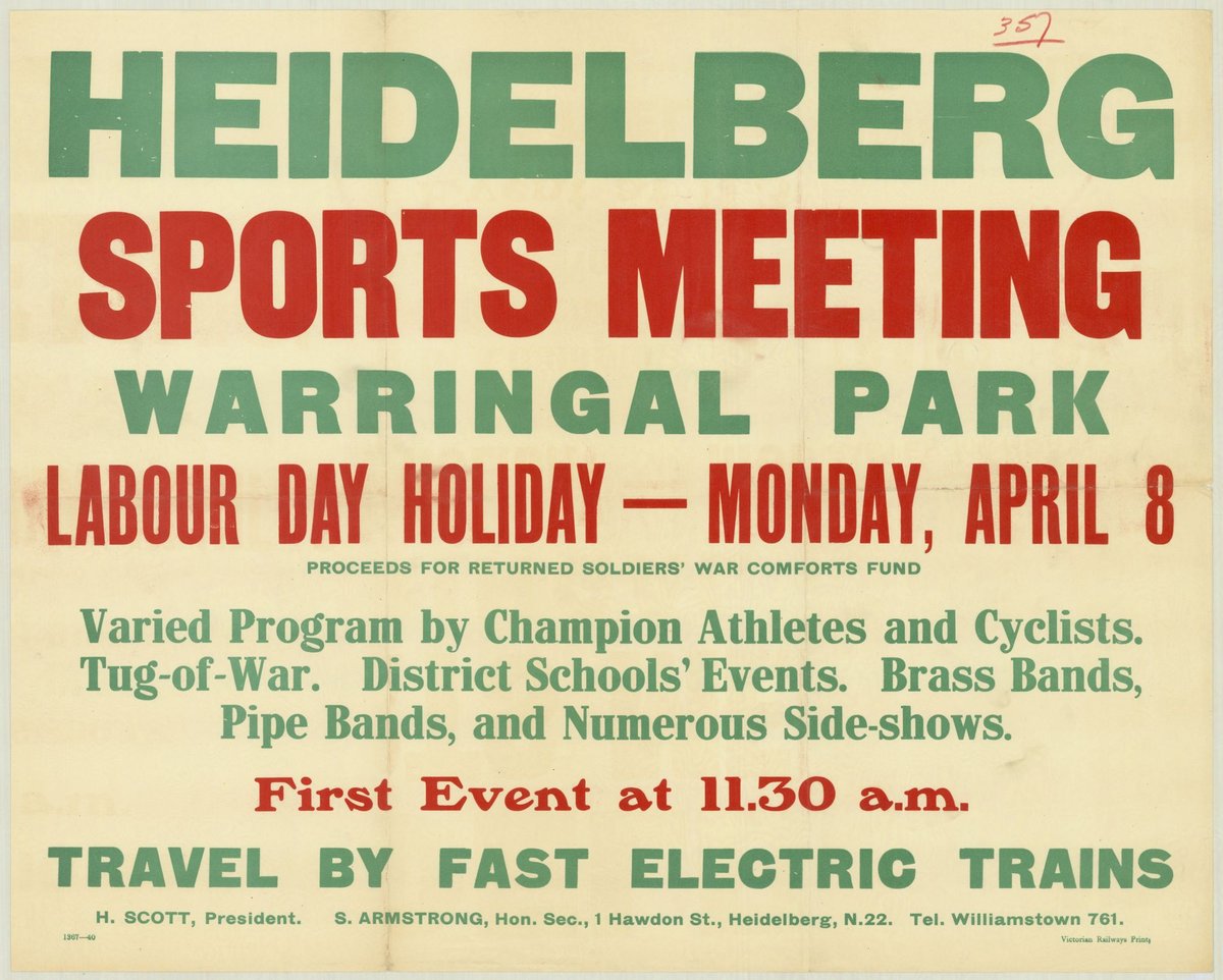 Heidelberg sports meeting Warringal Park - Labour Day holiday - Monday April 8 (1935–42)
