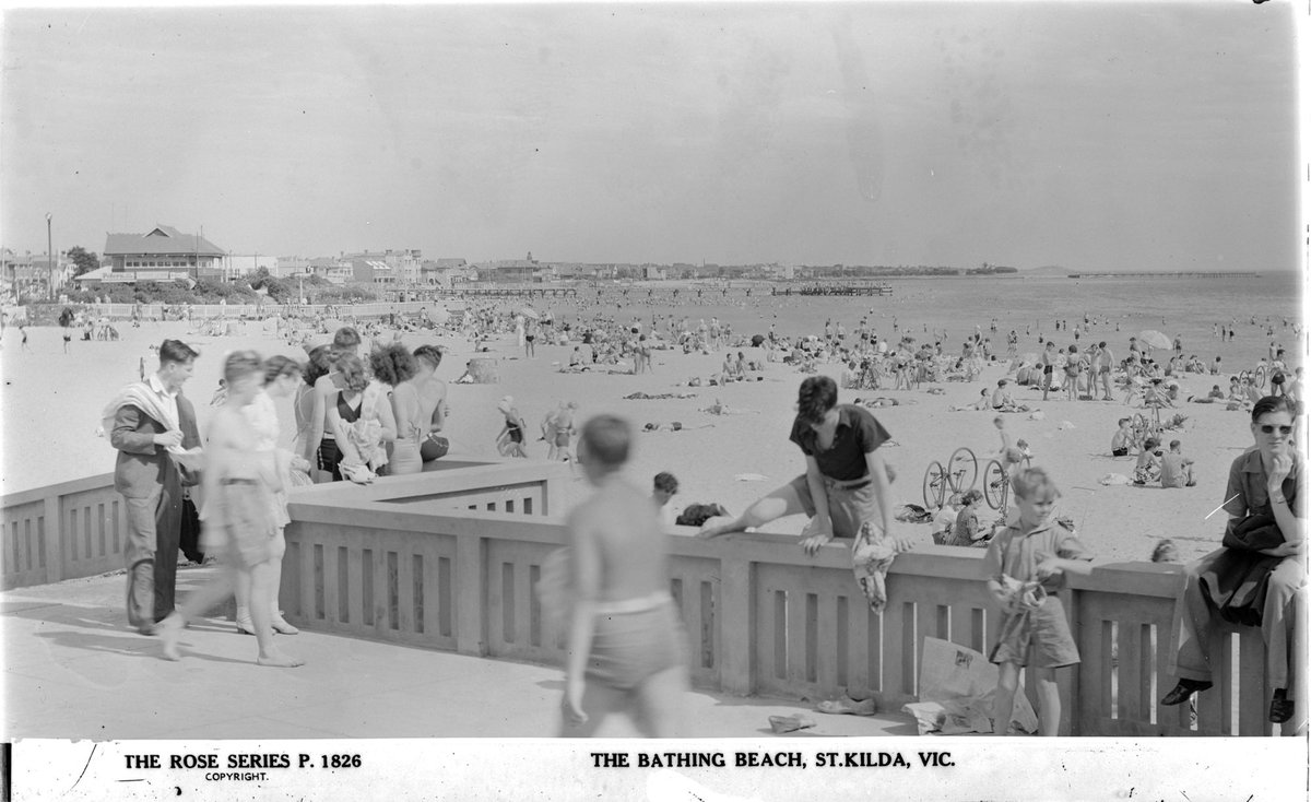 The Bathing Beach, St. Kilda. Vic, St Kilda (1920–54)