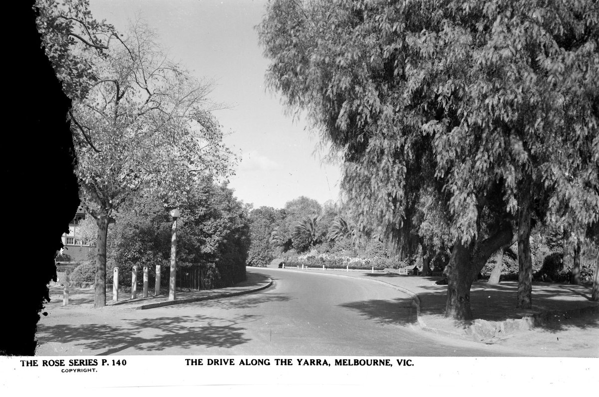 The Drive Along The Yarra, Melbourne, Vic, Yarra River (1920–54)