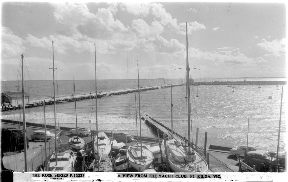 A VIEW FROM THE YACHT CLUB, ST. KILDA, VIC, St Kilda (1920–54)