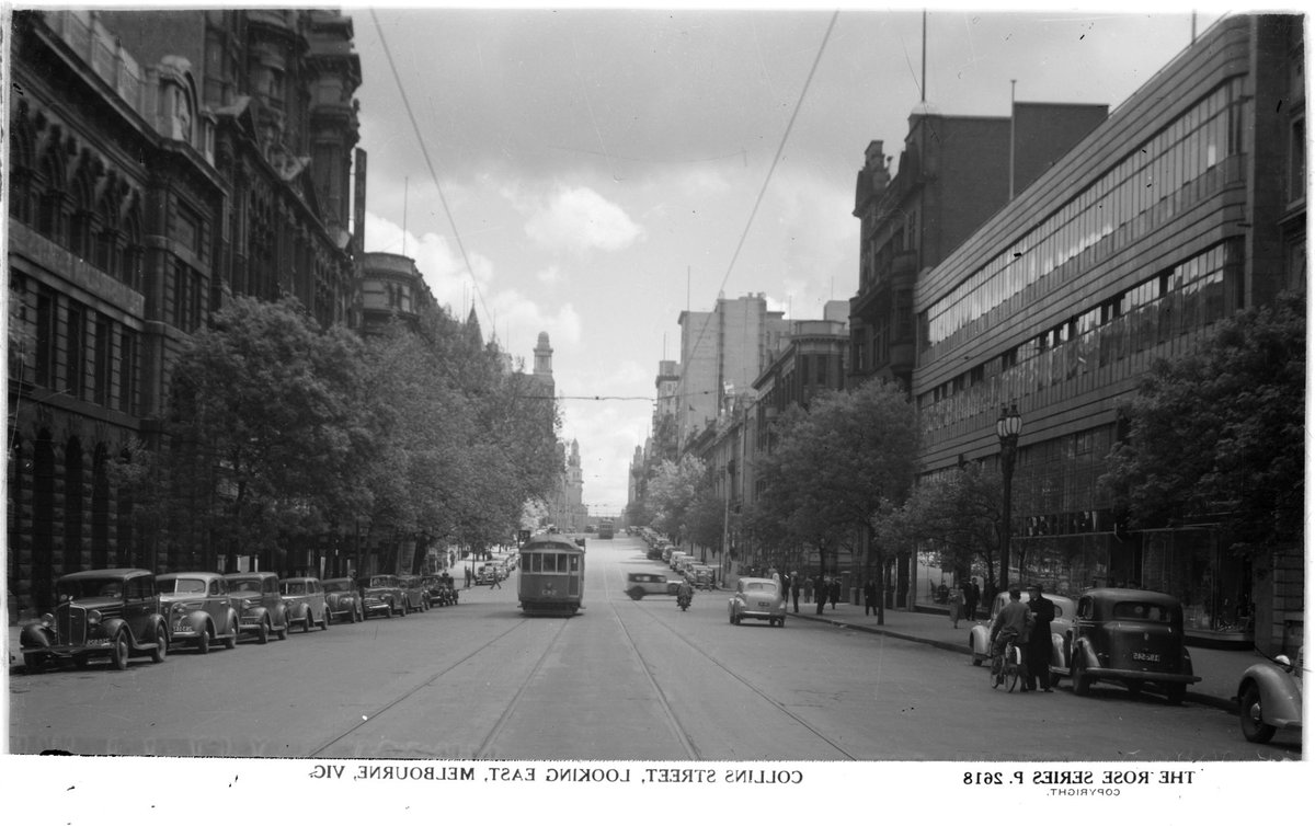Collins Street, Looking East, Melbourne, Vic, Melbourne City (1920–54)