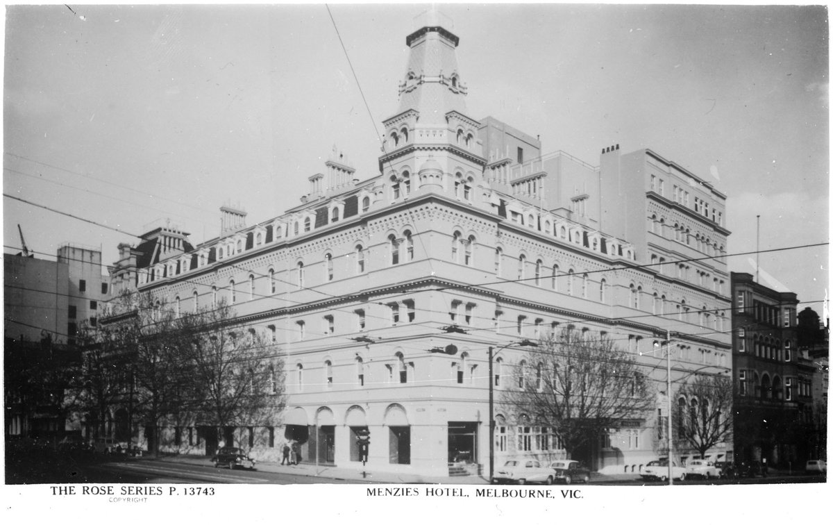 MENZIE'S HOTEL, MELBOURNE, VIC (1920–54)