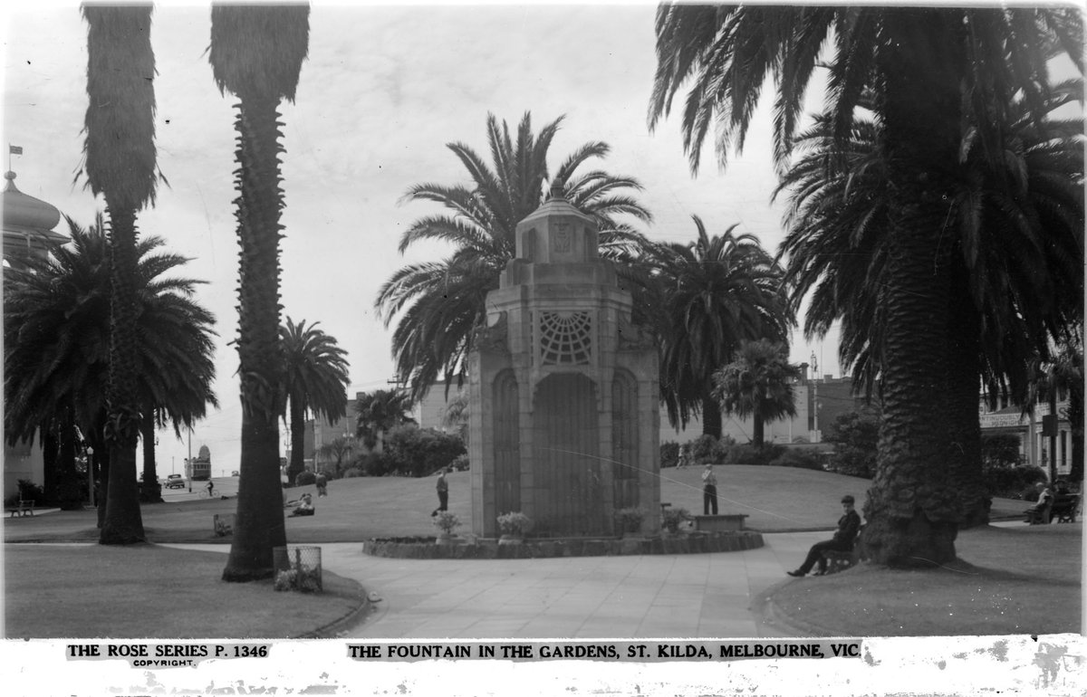 The Fountain In The Gardens, St. Kilda, Melbourne, Vic, St Kilda (1935–54)