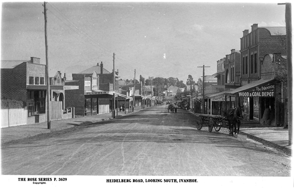 Heidelberg Road, Looking South, Ivanhoe (1920–54)