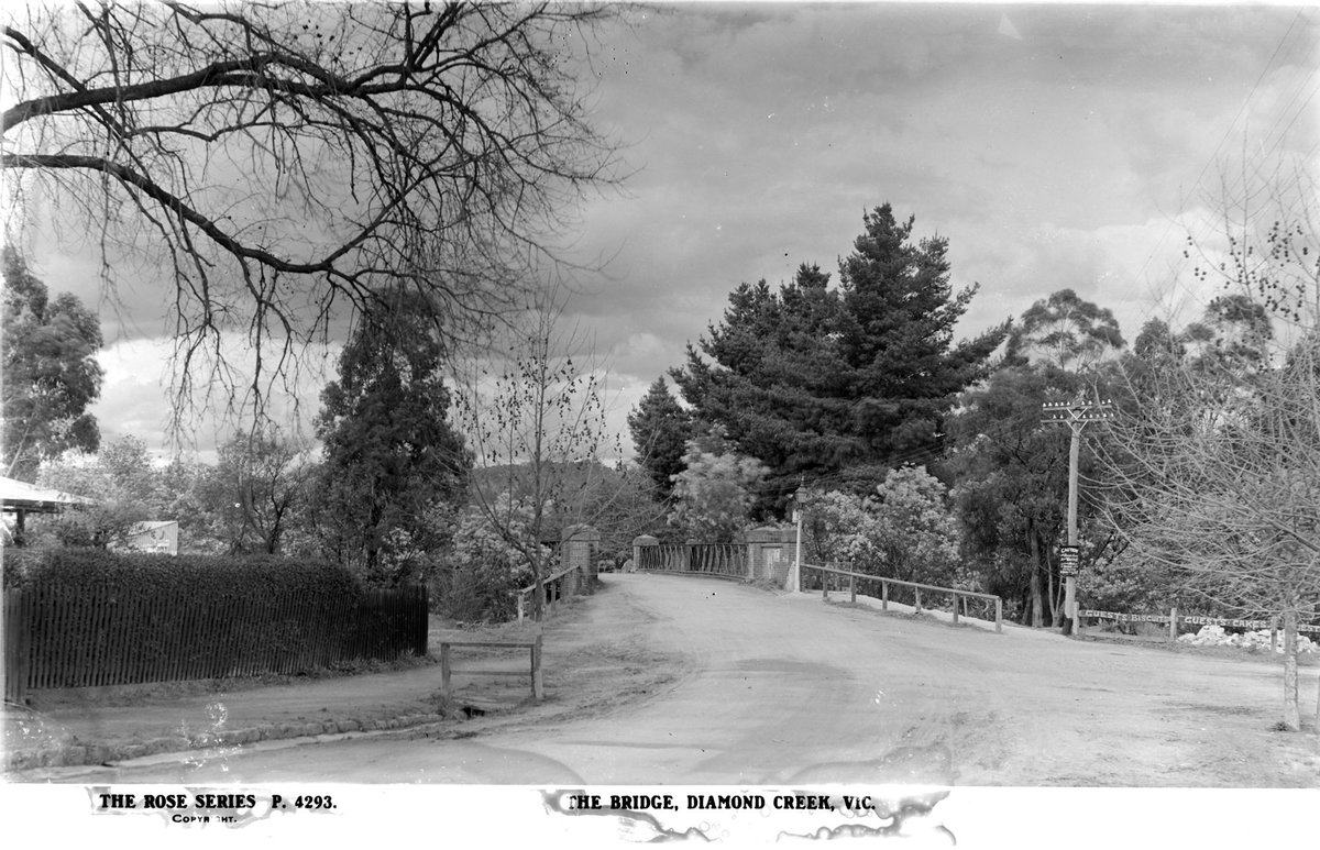 The bridge, Diamond Creek, Vic (1920–54)