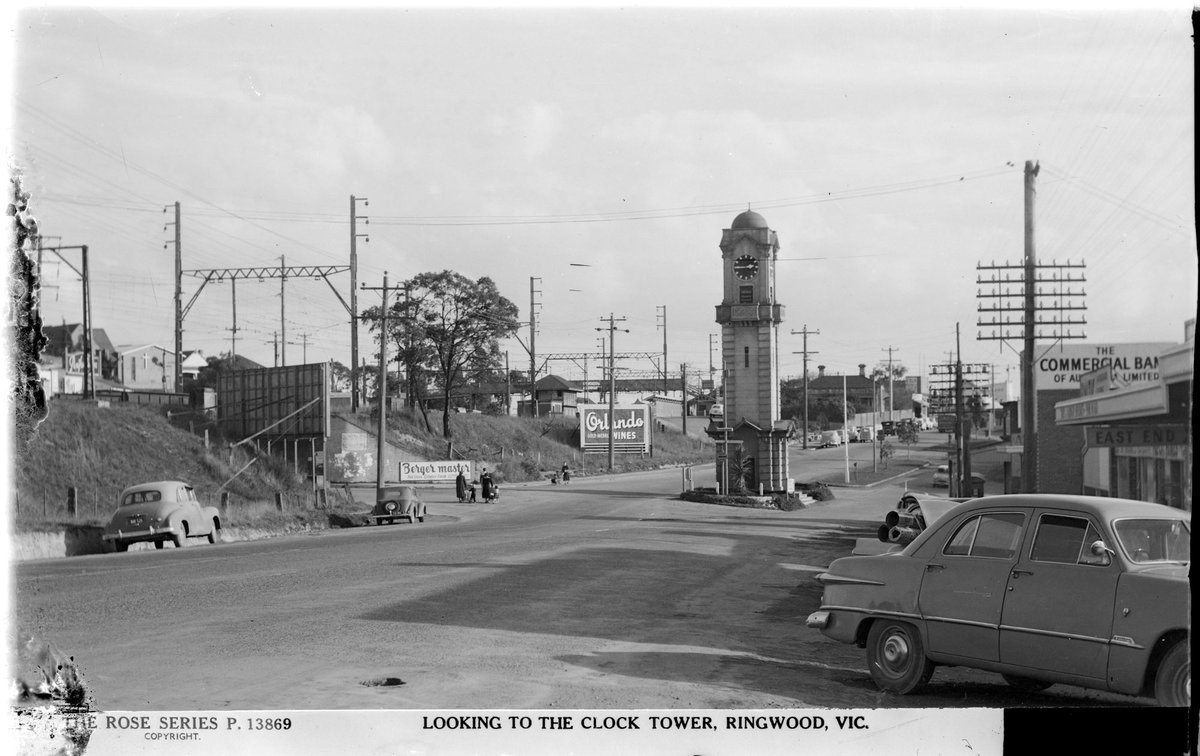 LOOKING TO THE CLOCK TOWER, RINGWOOD, VIC (1920–54)