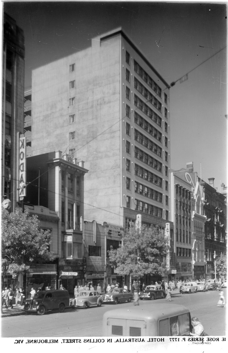 Hotel Australia, In Collins Street, Melbourne, Vic, Melbourne City (1920–54)