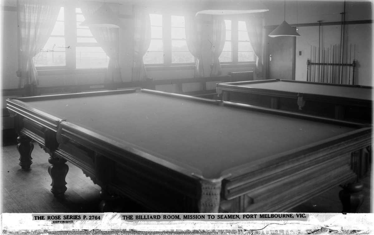 The Billiard Room, Mission To Seamen, Port Melbourne, Vic (1920–54)