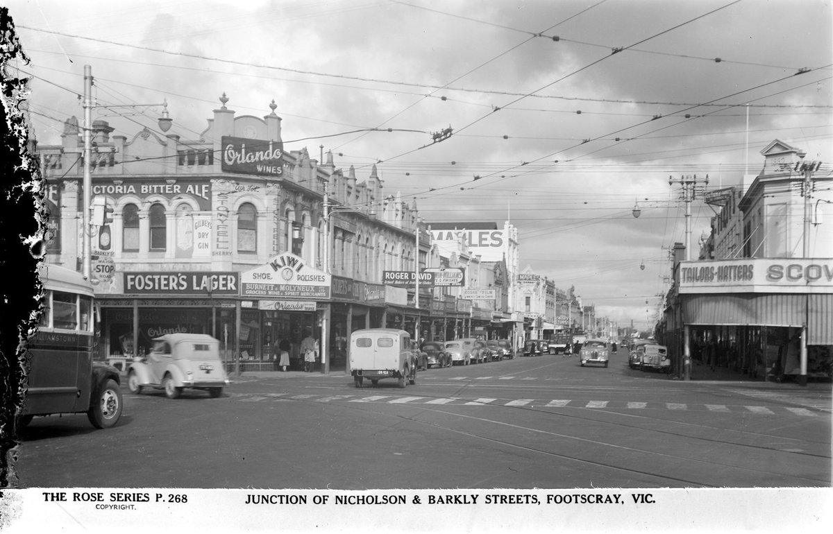 Junction Of Nicholson & Barkley Streets, Footscray, Vic (1920–54)