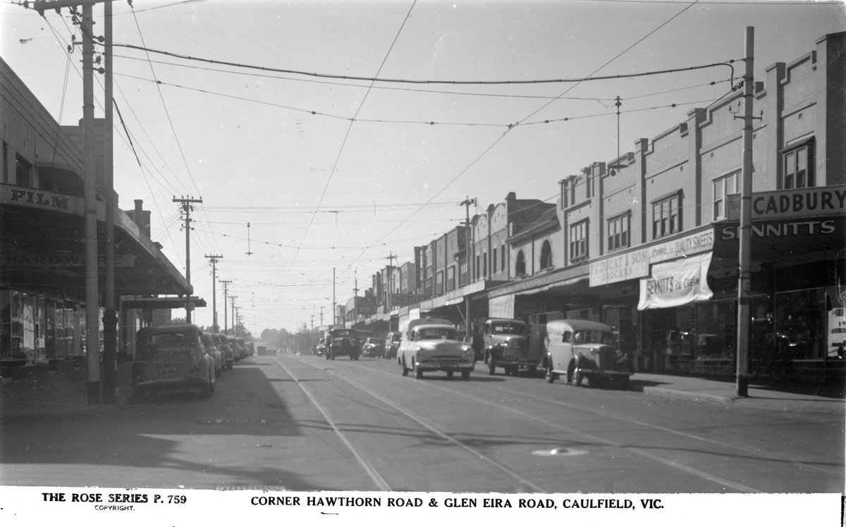 Corner Hawthorn Road & Glen Eira Road, Caulfield, Vic (1920–54)