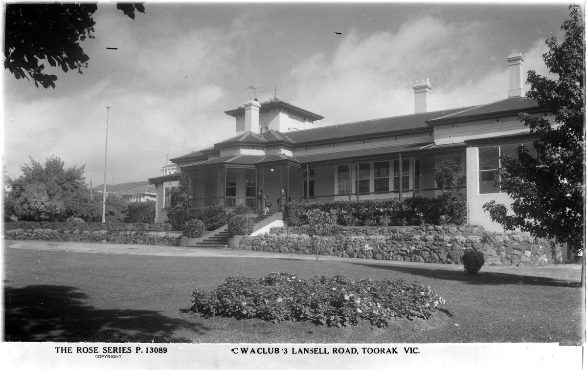 CWA CLUB 3 LANSELL ROAD, TOORAK, VIC (1920–54)