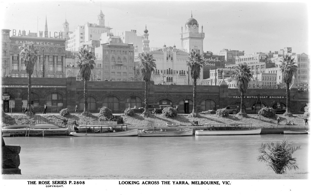 Looking Across The Yarra, Melbourne, Vic, Yarra River (1920–54)