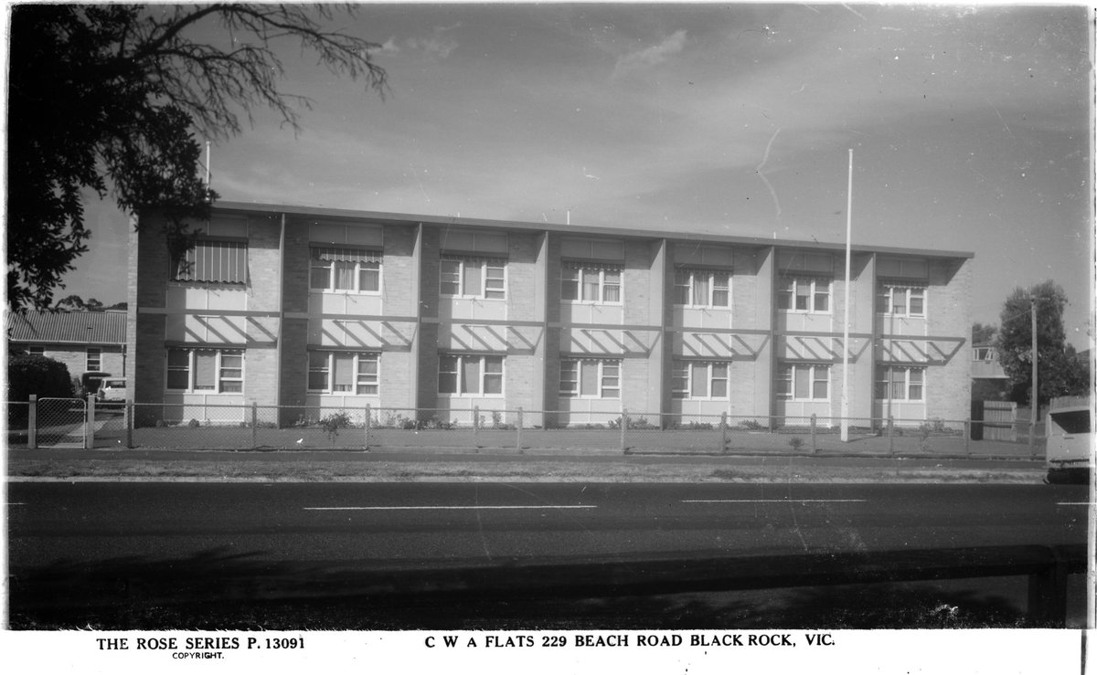 CWA FLATS 229 BEACH ROAD BLACK ROCK, VIC (1920–54)