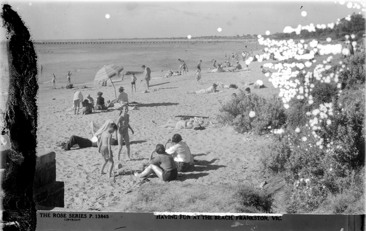 HAVING FUN AT THE BEACH, FRANKSTON, VIC (1920–54)