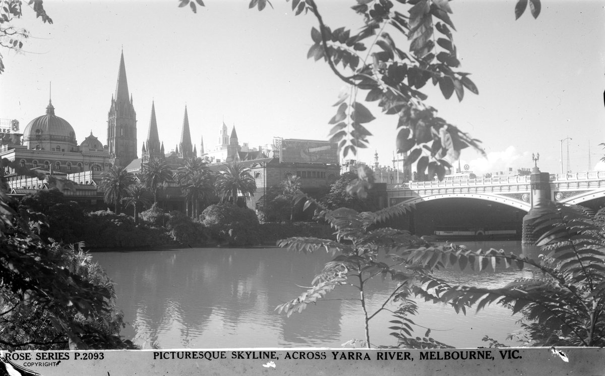 The Picturesque Skyline, Across Yarra River, Melbourne, Vic (1920–54)
