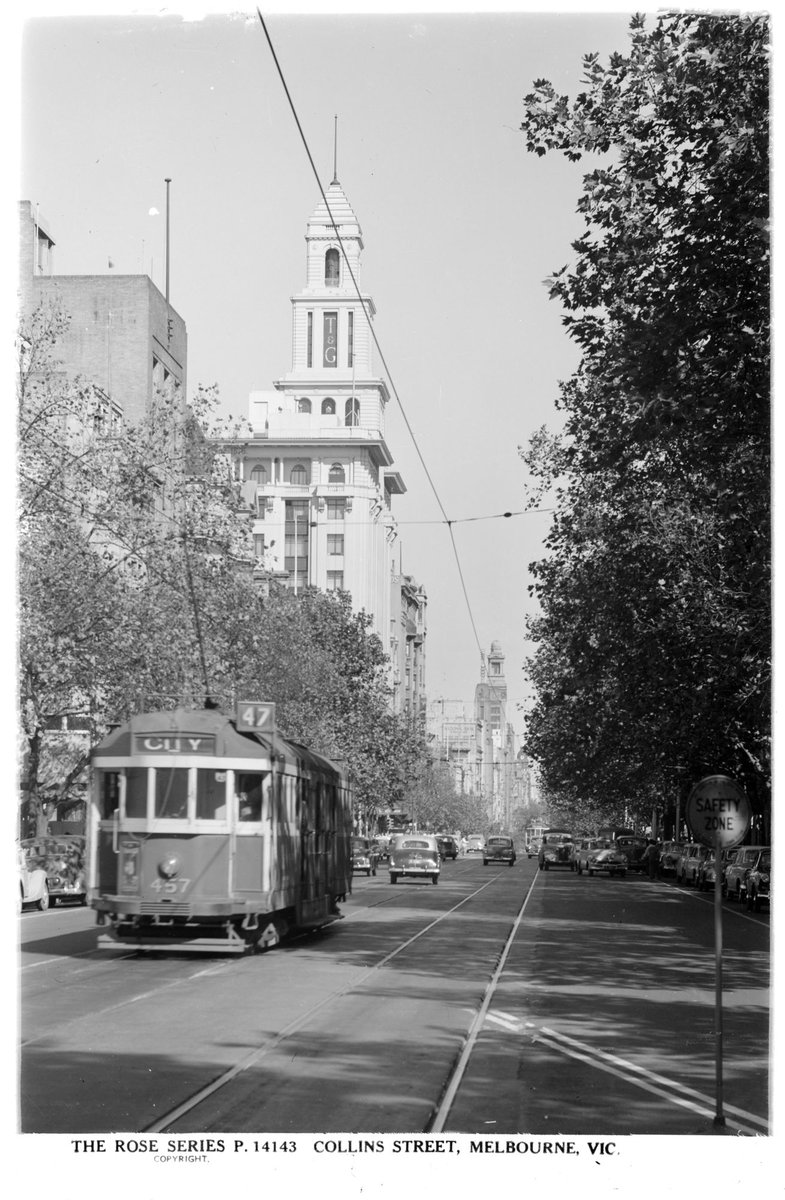 Collins Street, Melbourne, Vic, Melbourne City (1920–54)