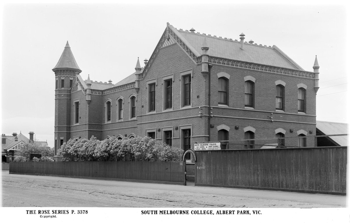 South Melbourne College, Albert Park, Vic (1920–54)