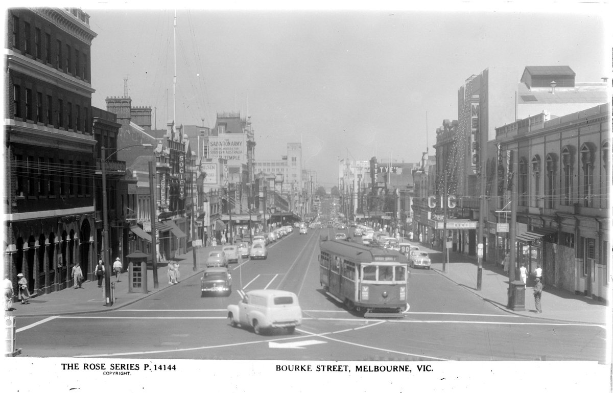 BOURKE STREET, MELBOURNE, VIC, Melbourne City (1920–54)