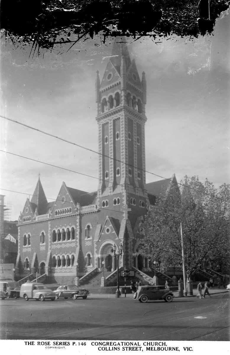 Congregational Church, Collins Street, Melbourne, Vic, Melbourne City (1920–54)