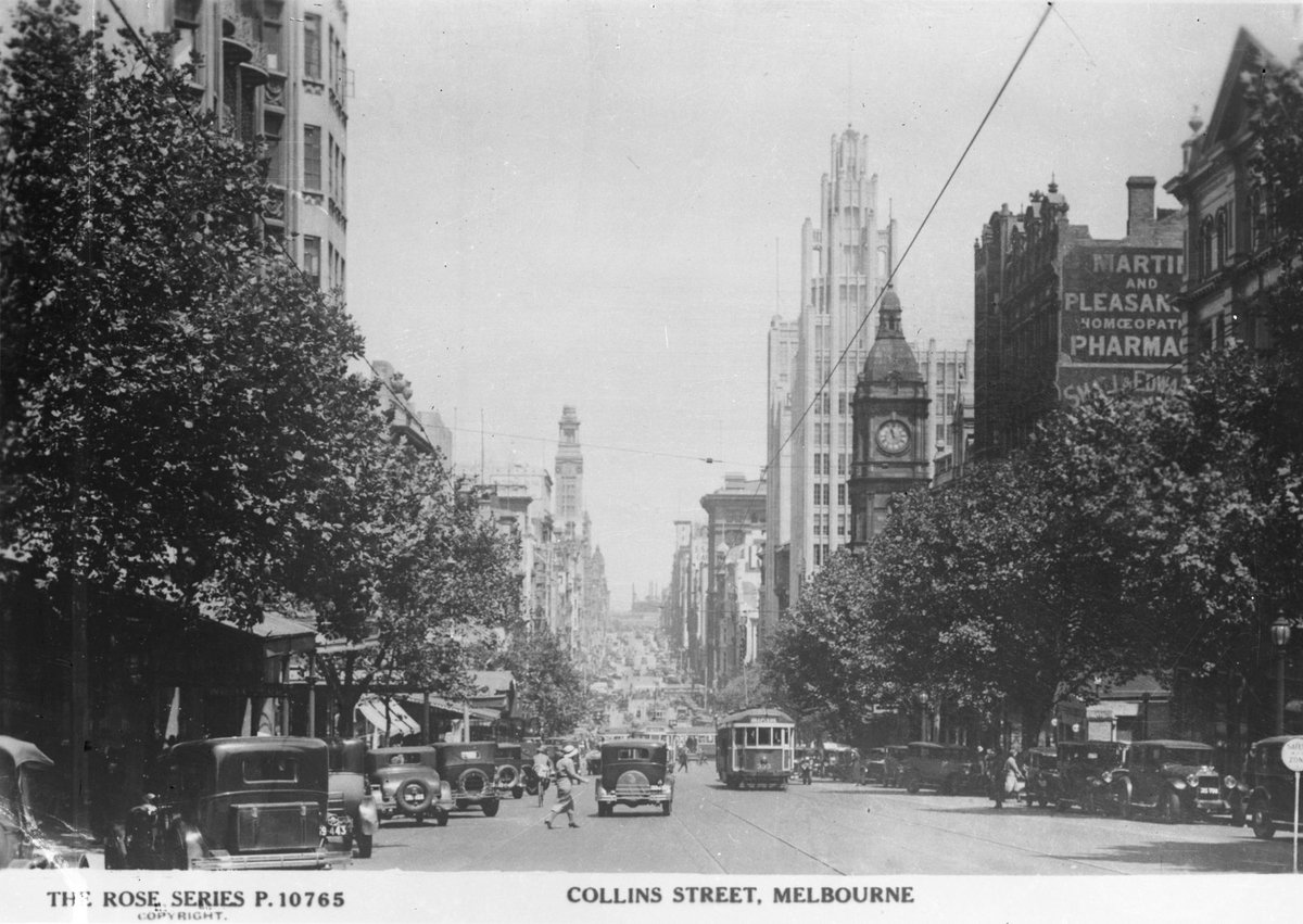 Collins Street, Melbourne ; Cathedral Corner, Melbourne, Melbourne City (1920–54)